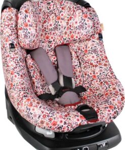 Autostoelhoes Geschikt voor Maxi Cosi AxissFix - Maxi Cosi Hoes Groep 0-1 - Zacht Katoen - Perfecte Pasvorm - Roze Bloemen