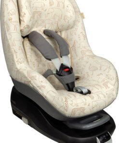 Autostoelhoes Geschikt voor Maxi Cosi Pearl -Maxi Cosi Hoes Groep 0-1 - Zacht Katoen - Perfecte Pasvorm - Safari