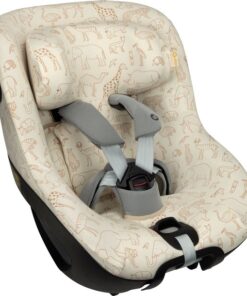 Autostoelhoes Geschikt voor Maxi Cosi Pearl 360 -Maxi Cosi Hoes Groep 0-1 - Zacht Katoen - Perfecte Pasvorm - Safari