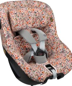 Autostoelhoes Geschikt voor Maxi Cosi Pearl 360 -Maxi Cosi Hoes Groep 0-1 - Zacht Katoen - Perfecte Pasvorm - Roze Bloemen