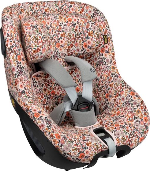 Autostoelhoes Geschikt voor Maxi Cosi Pearl 360 -Maxi Cosi Hoes Groep 0-1 - Zacht Katoen - Perfecte Pasvorm - Roze Bloemen