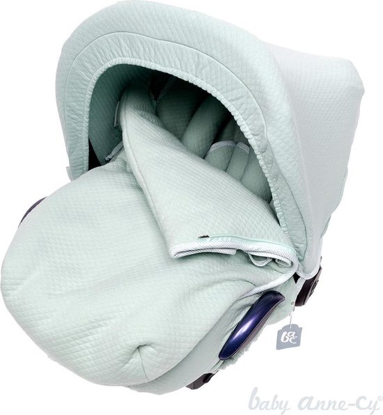 Baby Anne-Cy Napels Autostoel Zonnekap - Quilt Mint