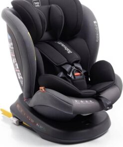 Babyauto Rodia Autostoel - 360° Draaibaar met Isofix-Connector - Groep 0+/123 - 0 tot 36kg - 0 tot 12 jaar - Kleur Grijs