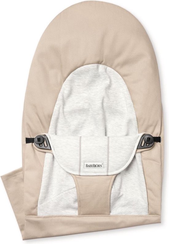 BabyBjörn Stoffen Zitting Wipstoel Balance Soft - Cotton-Jersey - Beige-Grijs