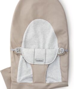 BabyBjörn Stoffen Zitting Wipstoel Balance Soft - Cotton-Jersey - Beige-Grijs