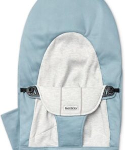 BabyBjörn Stoffen Zitting Wipstoel Balance Soft - Cotton-Jersey - Blauw-Grijs