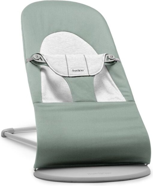 BabyBjörn Wipstoel Balance Soft - Cotton-Jersey - Lichtsalie-Grijs - Ergonomisch - Verstelbaar - Inklapbaar