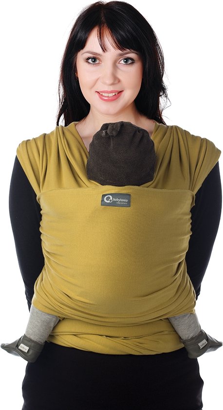 Babylonia draagdoek - Tricot-Slen Organic - warm olive