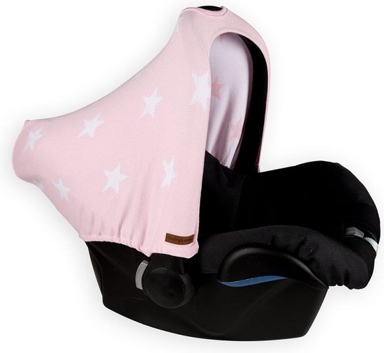 Baby's Only Autostoel zonnekap - Zonnescherm Maxi Cosi 0+ Star - Baby Roze/Wit