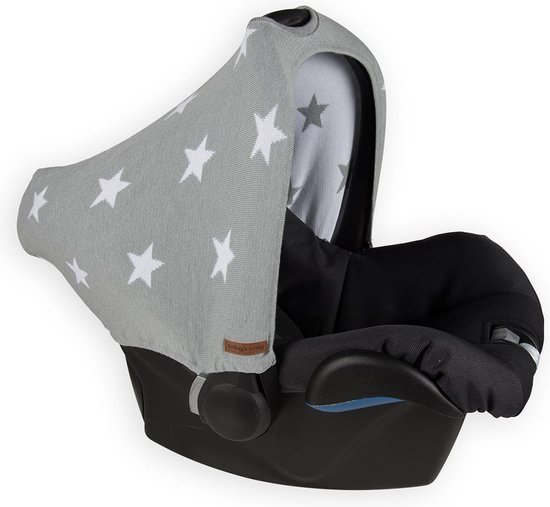 Baby's Only Autostoel zonnekap - Zonnescherm Maxi Cosi 0+ Star - Grijs/Wit