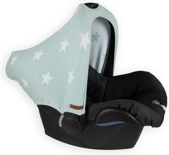 Baby's Only Autostoel zonnekap - Zonnescherm Maxi Cosi 0+ Star - Mint/Wit