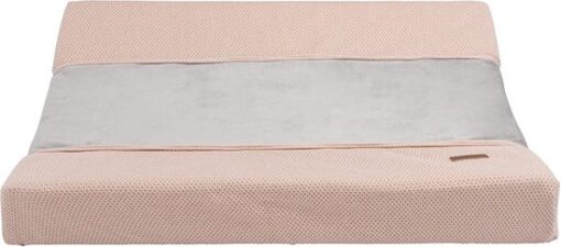 Baby's Only Gebreide baby aankleedkussenhoes - Waskussenhoes - Overtrek verzorgingskussen Classic - Blush - 45x70 cm