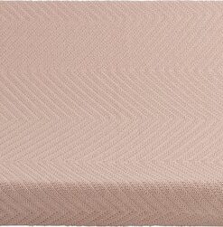 Baby's Only Gebreide baby aankleedkussenhoes - Waskussenhoes met visgraatmotief - Overtrek verzorgingskussen Grace - Blush - 45x70 cm