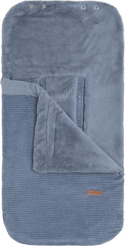 Baby's Only Voetenzak autostoel 0+ Sense - Vintage Blue - Zachte rib corduroy stof - Geschikt voor drie- en vijfpuntsgordel