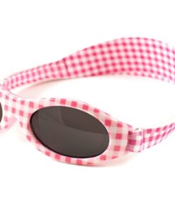 Banz - UV-beschermende zonnebril voor kinderen - Bubzee - Roze geblokt - maat Onesize (2-5yrs)