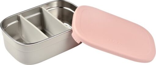 Beaba - Broodtrommel - Brooddoos - Lunchbox - RVS - Siliconen - Roze