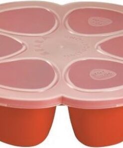 Beaba Multi-portion diepvriesbakjes silicone 6x90 ml oranje 912559