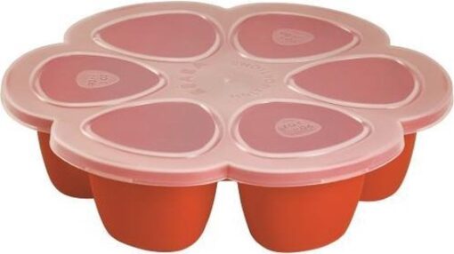 Beaba Multi-portion diepvriesbakjes silicone 6x90 ml oranje 912559