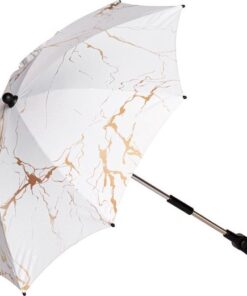 Bellasol - Parasol kinderwagen/buggy universeel - Speciale UV-werende coating - Marble gold - 1 jaar garantie