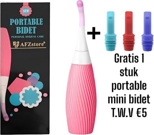 Bidet- Peri Bottle - Handdouche - Bidet Handdouche - bidet sproeier - postpartum - mobiele bidet -Draagbare Bidets- 1 Draagbaar Bidet type 2- roos - GRATIS mini portable bidet T.W.V € 10 pas wel voor alle fleswater -valentijn - AFZstore®