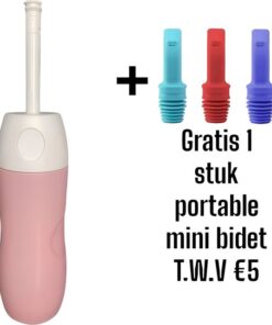 Bidet - Peri Bottle - Handdouche - Bidet Handdouche - bidet sproeier - postpartum - mobiele bidet -Draagbare Bidets- roos – type 3 - GRATIS mini portable bidet T.W.V € 10 pas wel voor alle fleswater - Zwanger - valentijn - AFZstore®