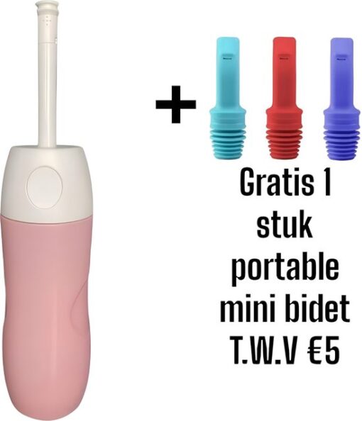 Bidet - Peri Bottle - Handdouche - Bidet Handdouche - bidet sproeier - postpartum - mobiele bidet -Draagbare Bidets- roos – type 3 - GRATIS mini portable bidet T.W.V € 10 pas wel voor alle fleswater - Zwanger - valentijn - AFZstore®