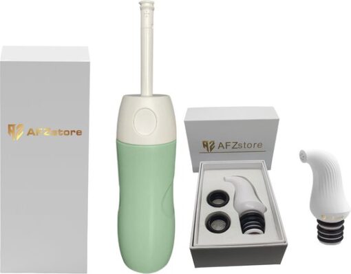 Bidet- Peri Bottle - Handdouche - Bidet Handdouche - Bidet Wc - bidet sproeier - postpartum - mobiele bidet - Combie - 1 Draagbaar bidet type 3 groen - 1 Mini Draagbaar Bidet wit type 1 - valentijn®