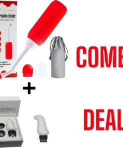 Bidet- Peri Bottle - Handdouche - Bidet Handdouche - Bidet Wc - bidet sproeier - postpartum - mobiele bidet - combi deal 2 - 2 Draagbare Bidets- rood– type 1- Mini Draagbaar Bidet wit type 1 -AFZstore® - moederdag - moederdag cadeautje