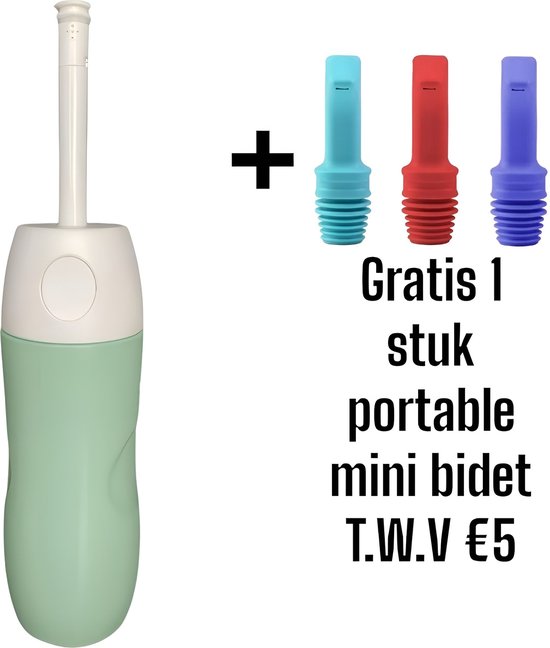 Bidet- Peri Bottle - Handdouche - Bidet Handdouche - Bidet Wc - bidet sproeier - postpartum - mobiele bidet -Draagbare Bidets- groen – type 3 - GRATIS mini portable bidet T.W.V € 10 pas wel voor alle fleswater -valentijn - AFZstore®