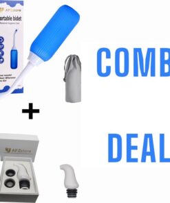 Bidet- Peri Bottle - Handdouche - Bidet Handdouche - Bidet Wc - bidet sproeier - postpartum - mobiele bidet - combi deal 1 - 1 Draagbare Bidets- blauw – type 1- Mini Draagbaar Bidet wit type 1 - valentijn - AFZstore®