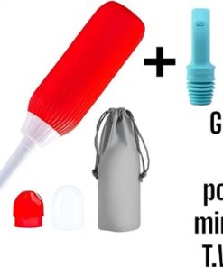 Bidet- Peri Bottle - Handdouche - Bidet Handdouche - GRATIS MINI BIDET T.W.V €10 - Bidet Wc - bidet sproeier - postpartum - mobiele bidet -rood– type 1 - AFZstore®