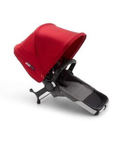 Bugaboo Donkey 3 Twin bekledingsset compleet - Aluminium - Gemȇleerd grijs/Rood