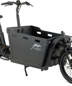 Cangoo | Bakfiets | Bakfiets Cangoo Buzz :: Zwart - Zwart :: 26 inch | Aluminium | Zwart