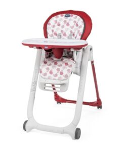 Chicco Polly Progres5 Kinderstoel - Compleet verstelbaar - Baby stoel met stoelverhoger - Red