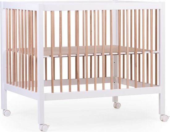 Childhome - Park 97 - Box - Beuk - Wit/Naturel - 75x95 cm - met wieltjes