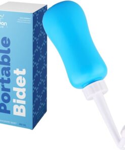 Clean Bum Mobiele Bidet XL - Vaginale Douche - Peri Bottle - Blauw - 600 ml