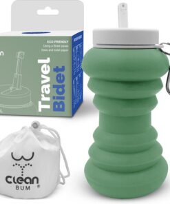 Clean Bum Opvouwbare Travel Bidet - Mobiele Bidet - Peri Bottle - Vaginale Douche - 600 ml - Groen