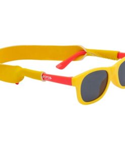 Cool Eyewear Rincon Baby Spectra Kinderzonnebril 0-2 Jaar - UV400 Cat. 3 Bescherming - Schattig en Beschermd - Geel/Rood - Inclusief Brillenkoord