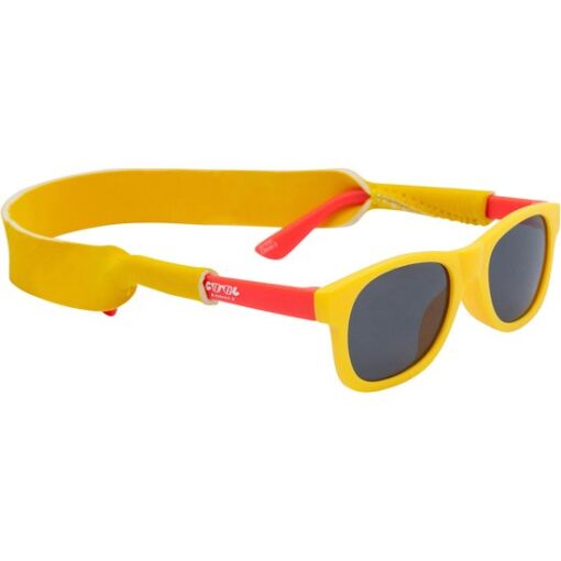 Cool Eyewear Rincon Baby Spectra Kinderzonnebril 0-2 Jaar - UV400 Cat. 3 Bescherming - Schattig en Beschermd - Geel/Rood - Inclusief Brillenkoord