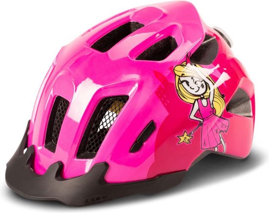 CUBE Fietshelm Ant - Kinderhelm - 11 Ventilatiegaten - SNAP 360 CUBE fit-systeem - X-Lock-montagesysteem - EPS Double In-Mould - 46-51 cm - XS - Roze