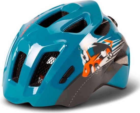 CUBE Fietshelm Fink - Kinderhelm - 11 Ventilatiegaten - SNAP 360 CUBE fit - X-Lock-montagesysteem - EPS In-Mould - 49-55 cm - S - Blauw