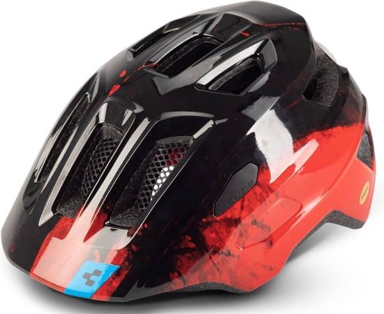 CUBE Fietshelm Talok - Kinderhelm - MIPS - 11 Ventilatiegaten - X-Lock-montagesysteem - EPS In-Mould - 49-55 cm - S - Zwart/Rood