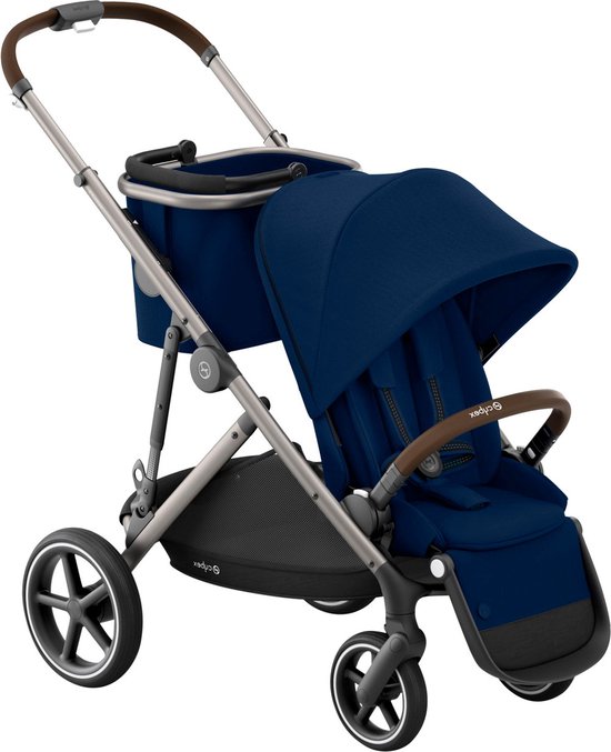 Cybex Gazelle S Kinderwagen - Taupe Frame - Navy Blue