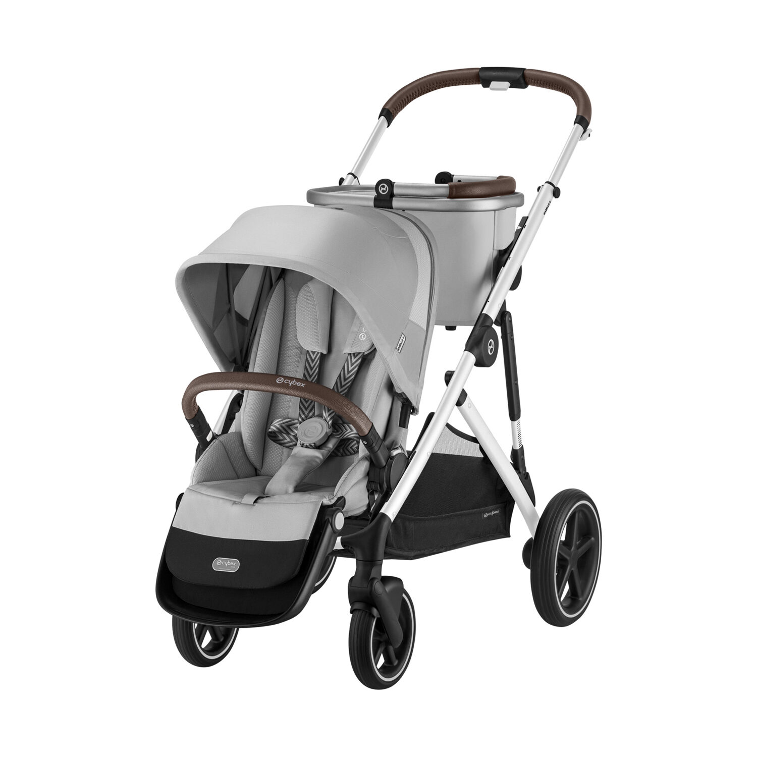 Cybex Gazelle S Kinderwagen Silver - Lava Grey