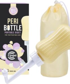 Cynpel Peri Bottle - Portable Travel Bidet for Men or Women - Labour and Maternity Hospital Bag Essentials - After Birth Recovery Tools for Postpartum Mum - Perineal Spray Bottle