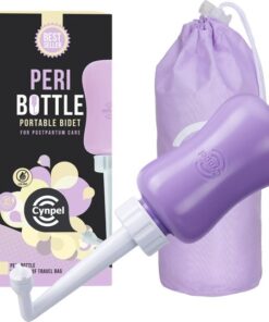 Cynpel Peri Bottle - Portable Travel Bidet for Men or Women - Labour and Maternity Hospital Bag Essentials - After Birth Recovery Tools for Postpartum Mum - Perineal Spray Bottle