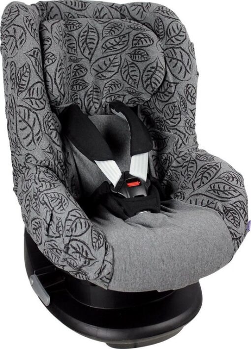 Dooky Seat Cover Groep 1 - Autostoel hoes - Grey Leaves