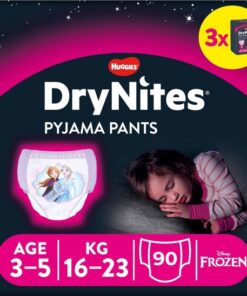 DryNites luierbroekjes - meisjes - 3 tot 5 jaar (16 - 23 kg) - 90 stuks - Bulkverpakking