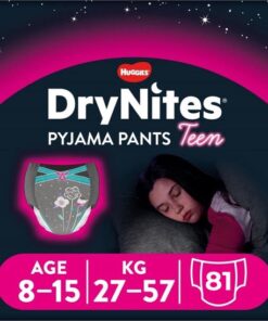 DryNites luierbroekjes - meisjes - 8 tot 15 jaar (27 - 57 kg) - 81 stuks - Bulkverpakking