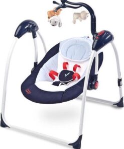 Elektrische babyschommel, schommelstoel Caretero Loop navy